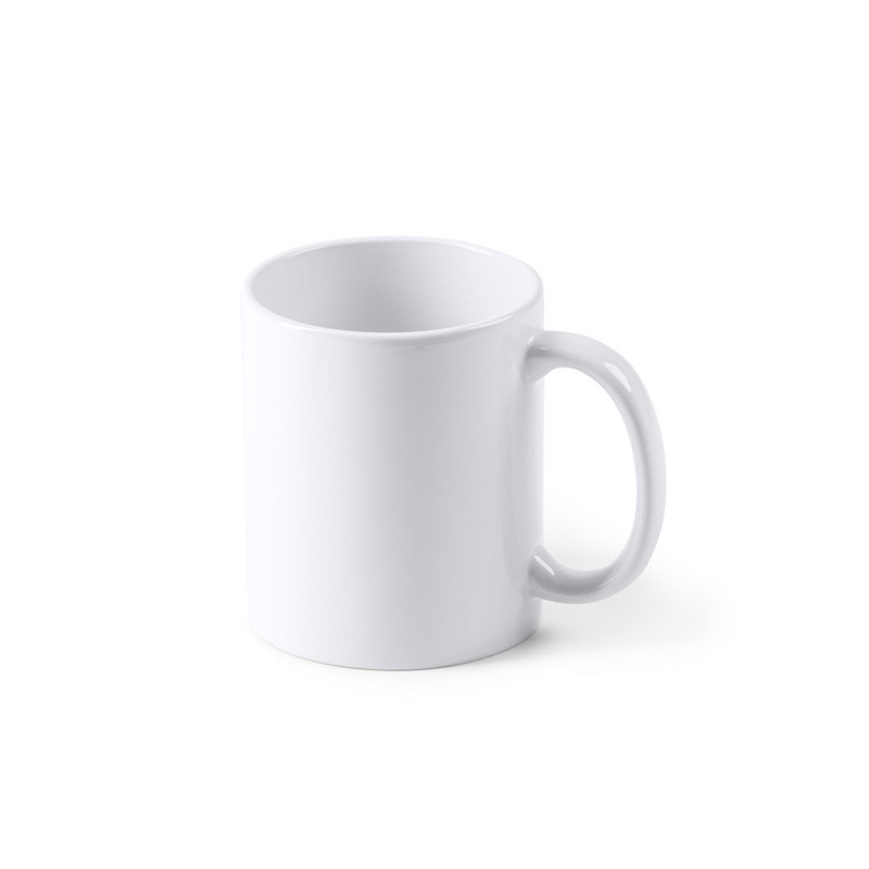 Taza de cerámica personalizable por sublimación.