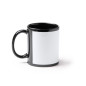 Taza Cerámica Negra con recuadro Personalizada