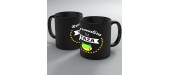 Taza negra personalizada