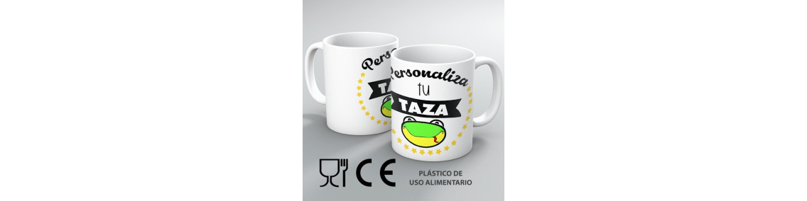 Taza de plástico personalizada